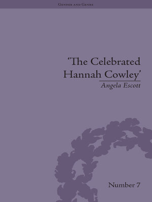 cover image of The Celebrated Hannah Cowley